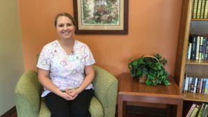 Meghan Hakala has been an LPN for one year.